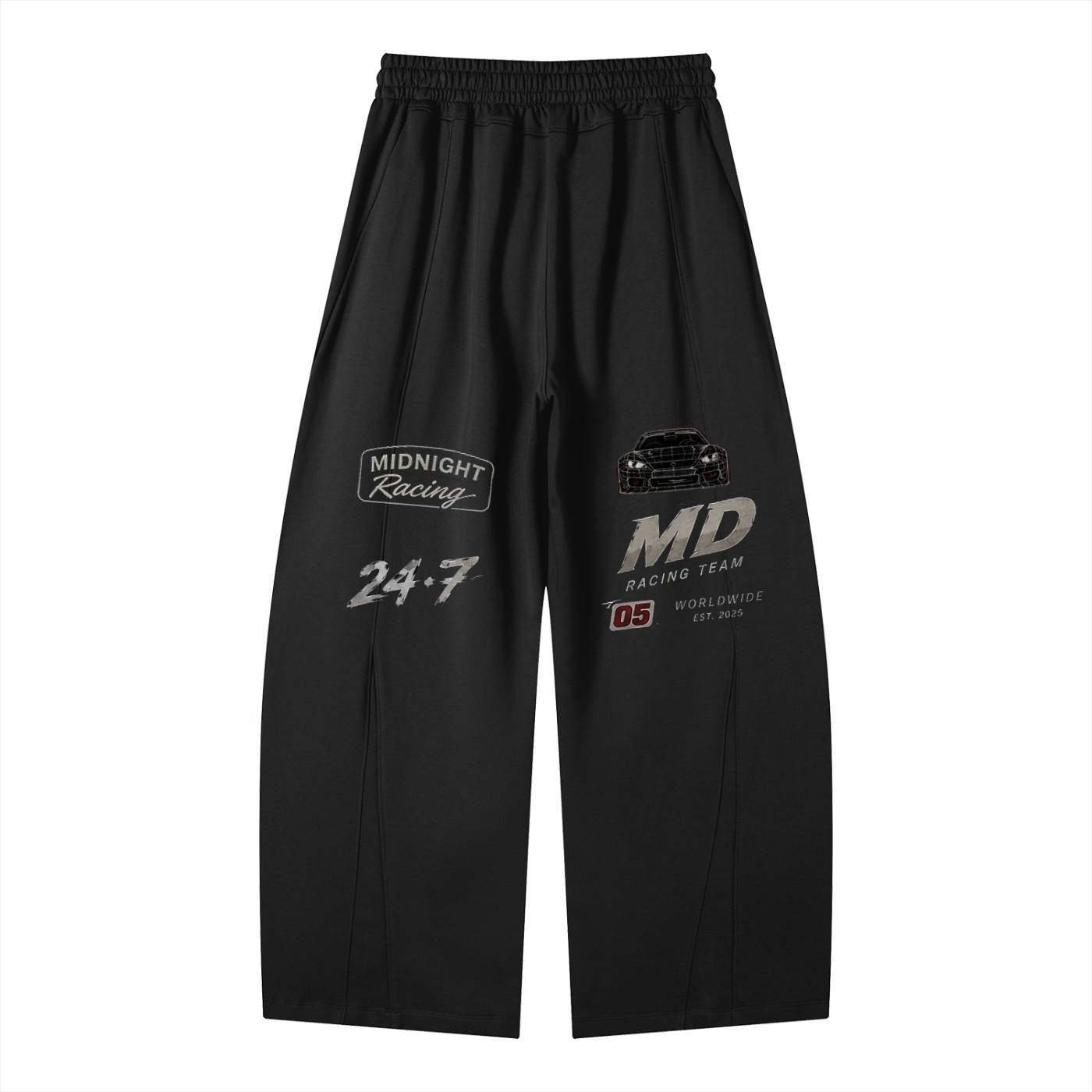MIDNIGHT RACING Wide Leg Sweatpants