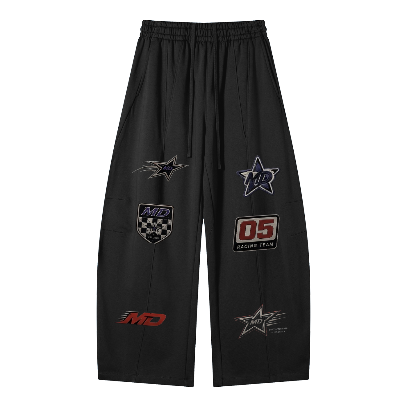 MIDNIGHT RACING Wide Leg  Sweatpants