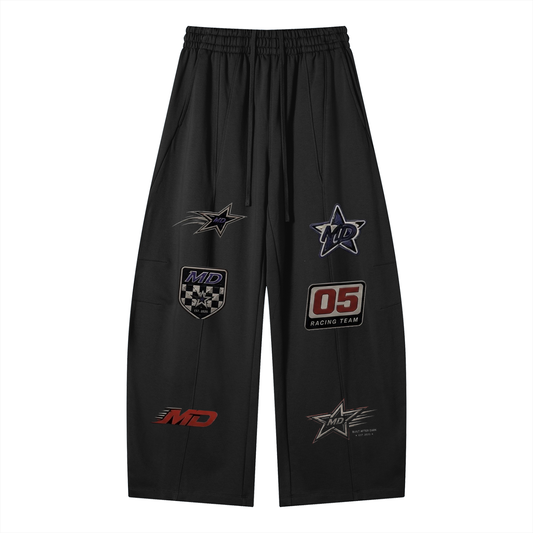 MIDNIGHT RACING Wide Leg  Sweatpants